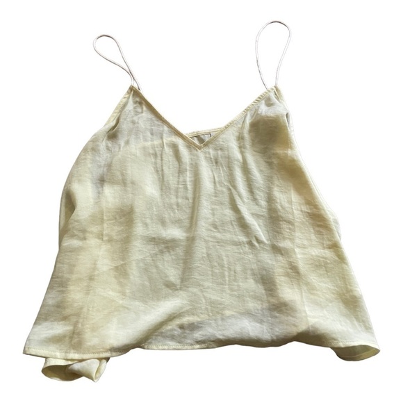 BP light yellow lightweight spaghetti strap cami - Picture 3 of 16